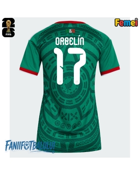 Mexic Orbelin Pineda #17 Echipament de Fotbal Replică Mondial 2026 Femei Acasa